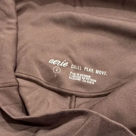 Aerie Brown Chill Play Move Leggings - Picture 2 of 3